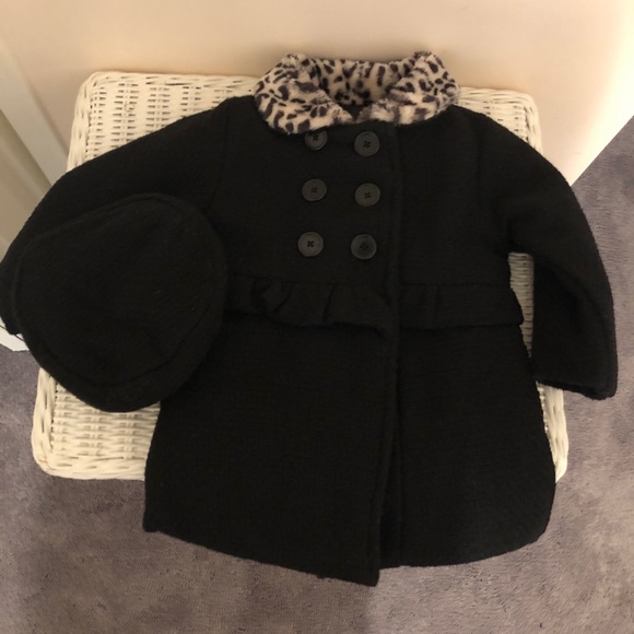 Penelope Mack Toddler Dress Coat with Beret - Picture 1 of 13